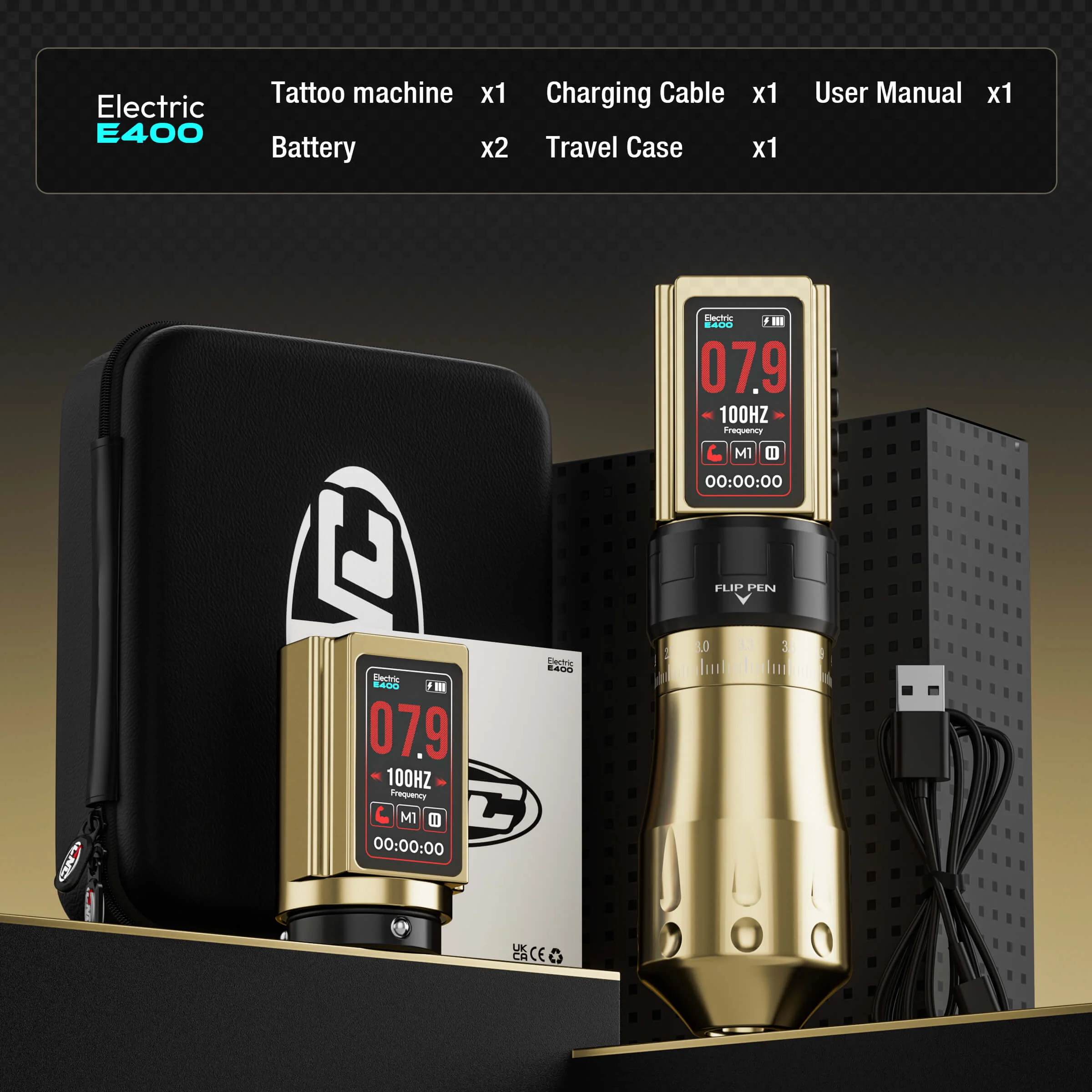 Dragonhawk Atom Rotary Tattoo Machine Kit
