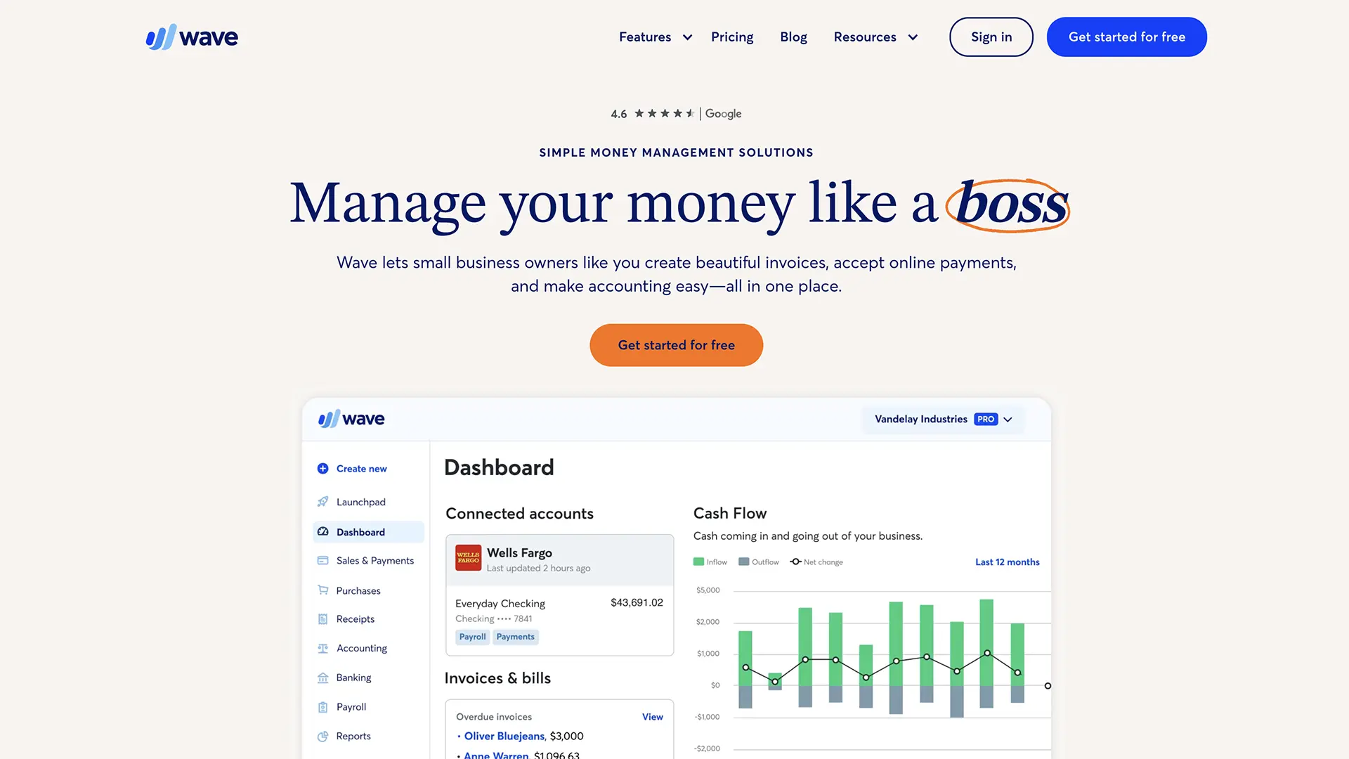 Wave Accounting Interface