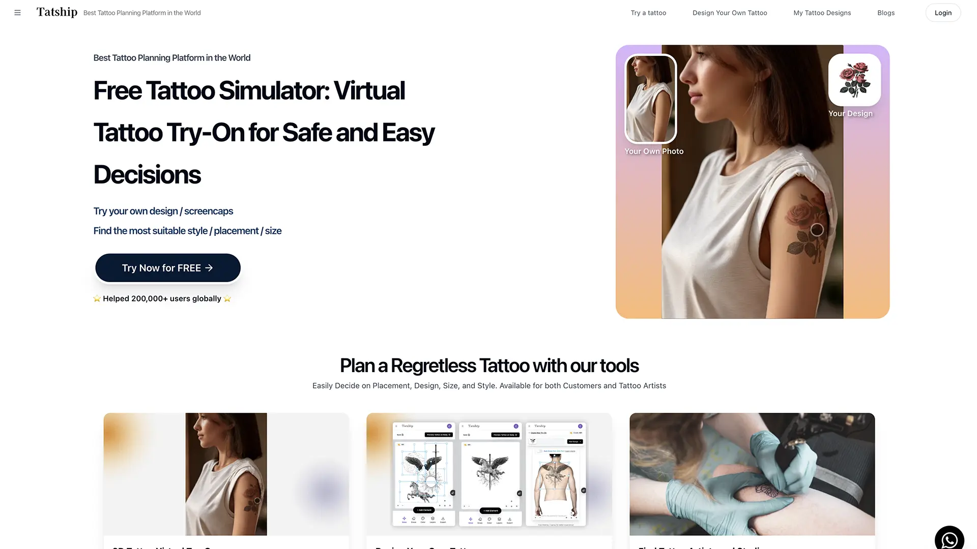 Tatship Design Tool Interface