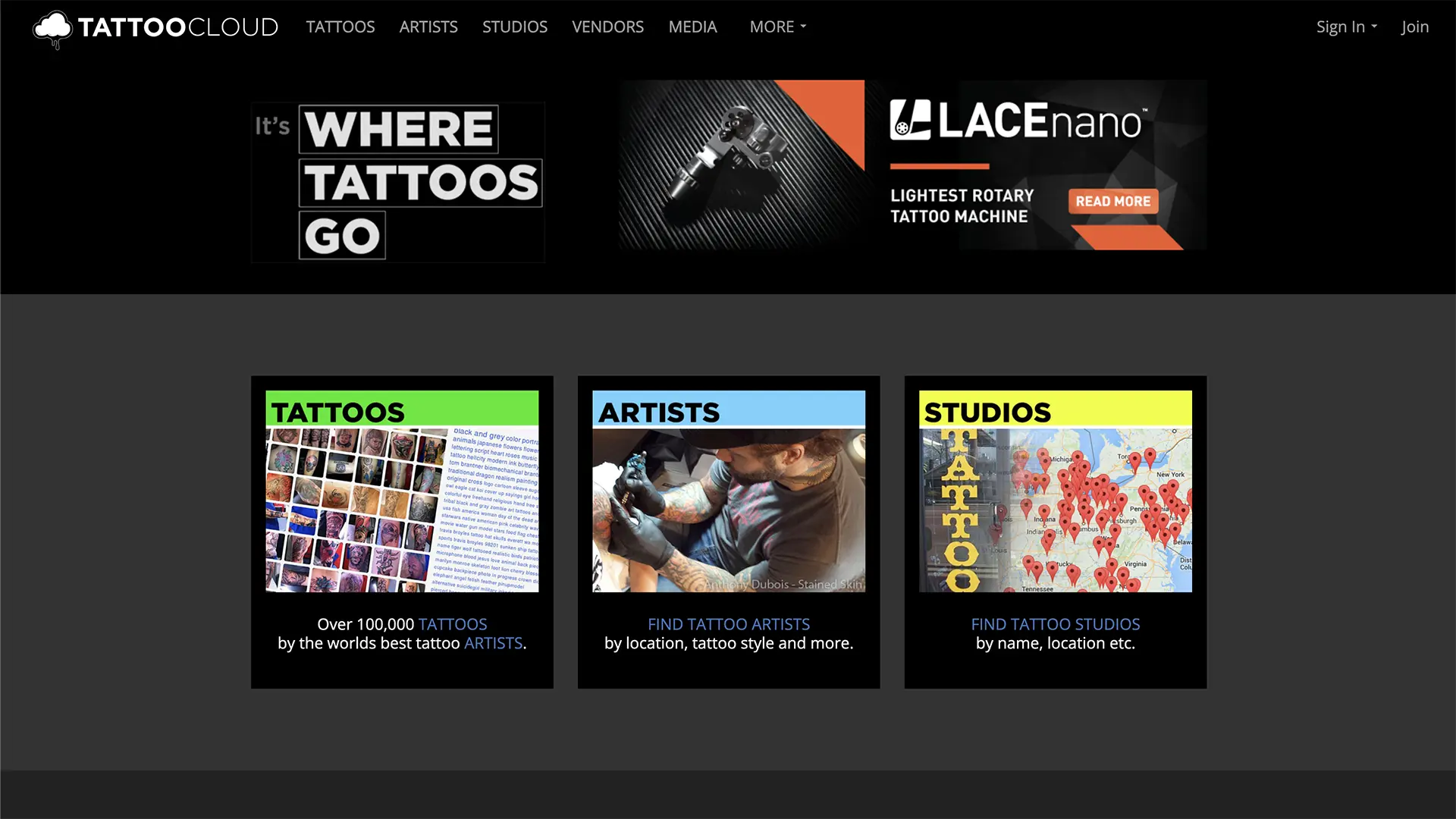 TattooCloud Interface