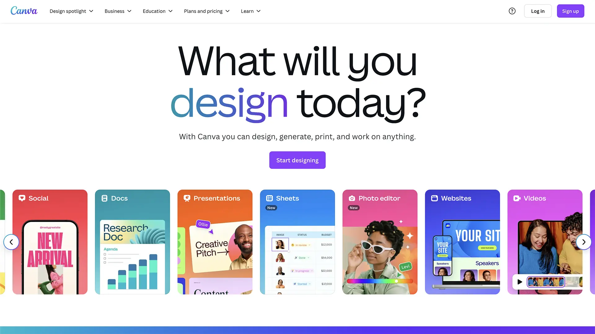 Canva Interface