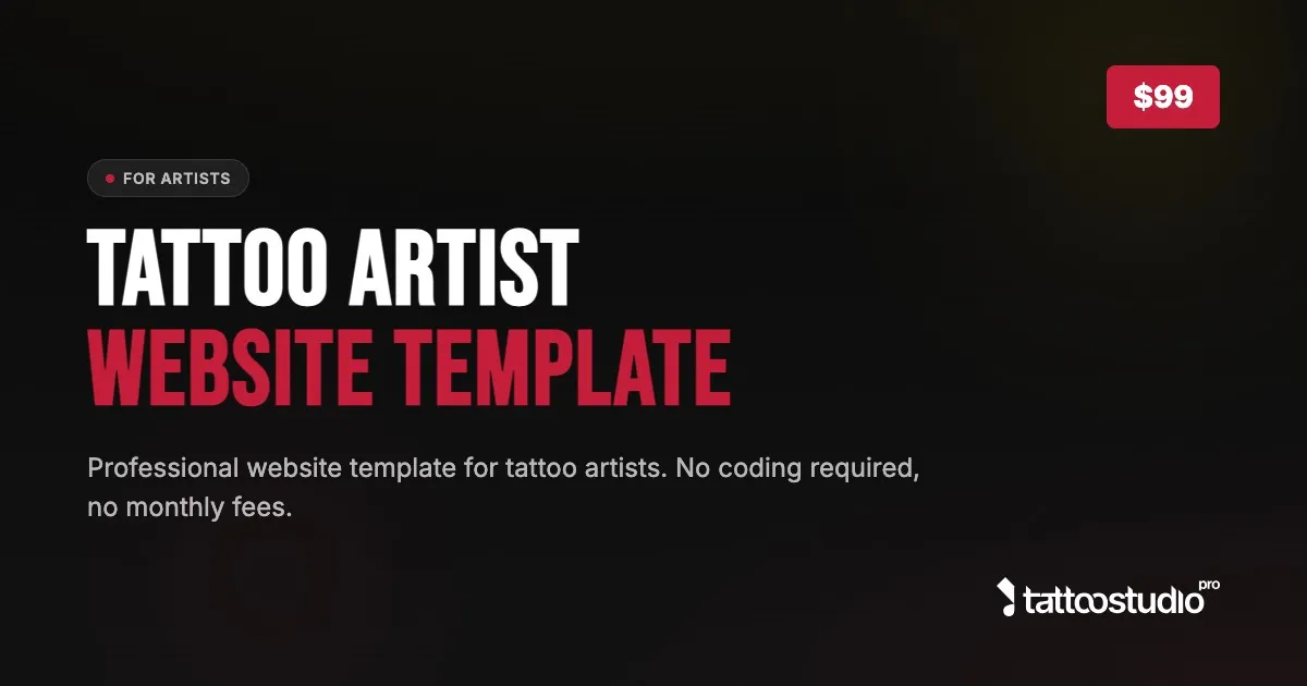 Artist Website Template Preview