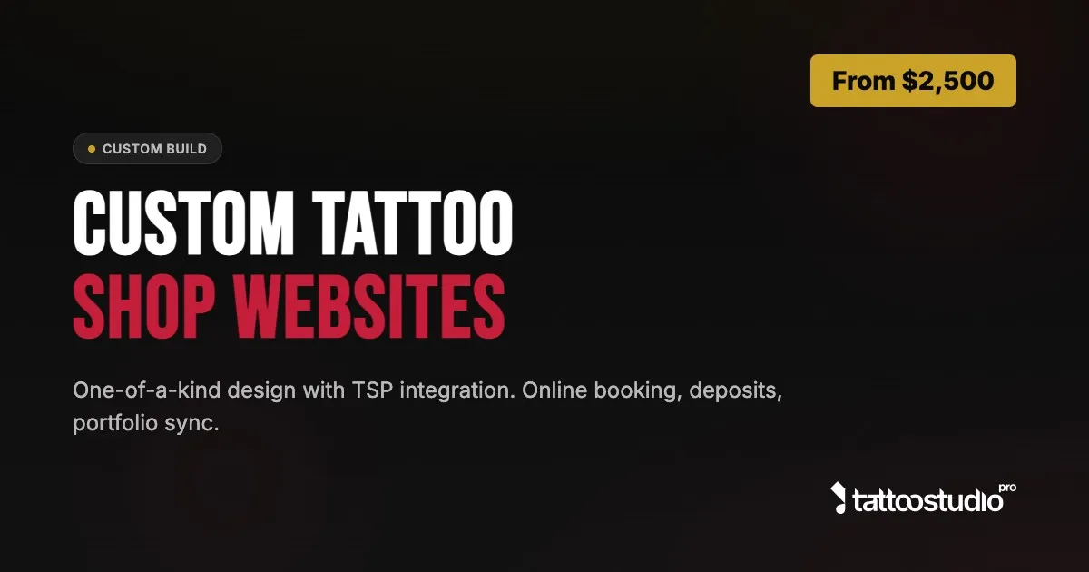 Custom Tattoo Website Design
