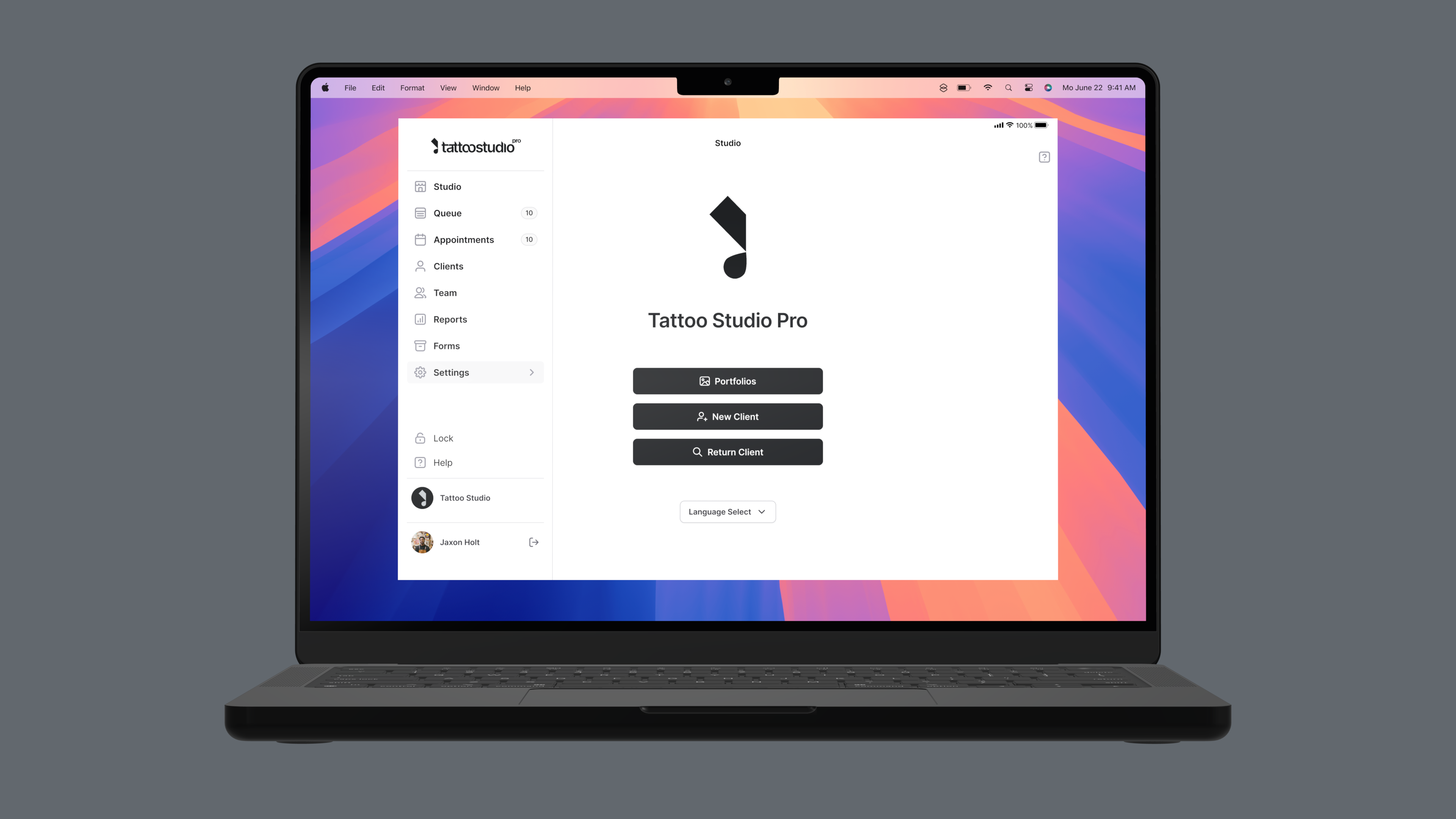 Tattoo Studio Pro on macOS