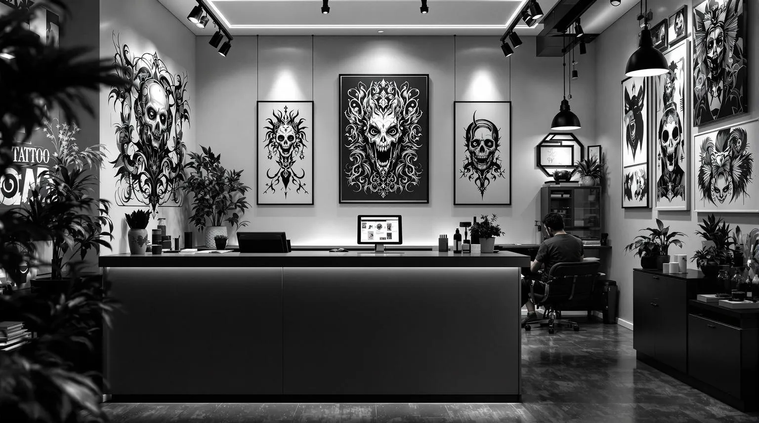 interior art on walls