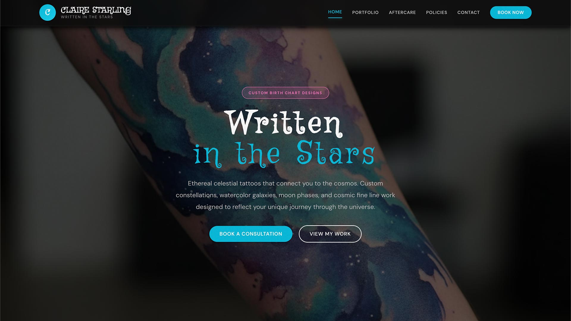 Claire Starling website