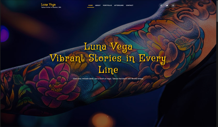 Luna website