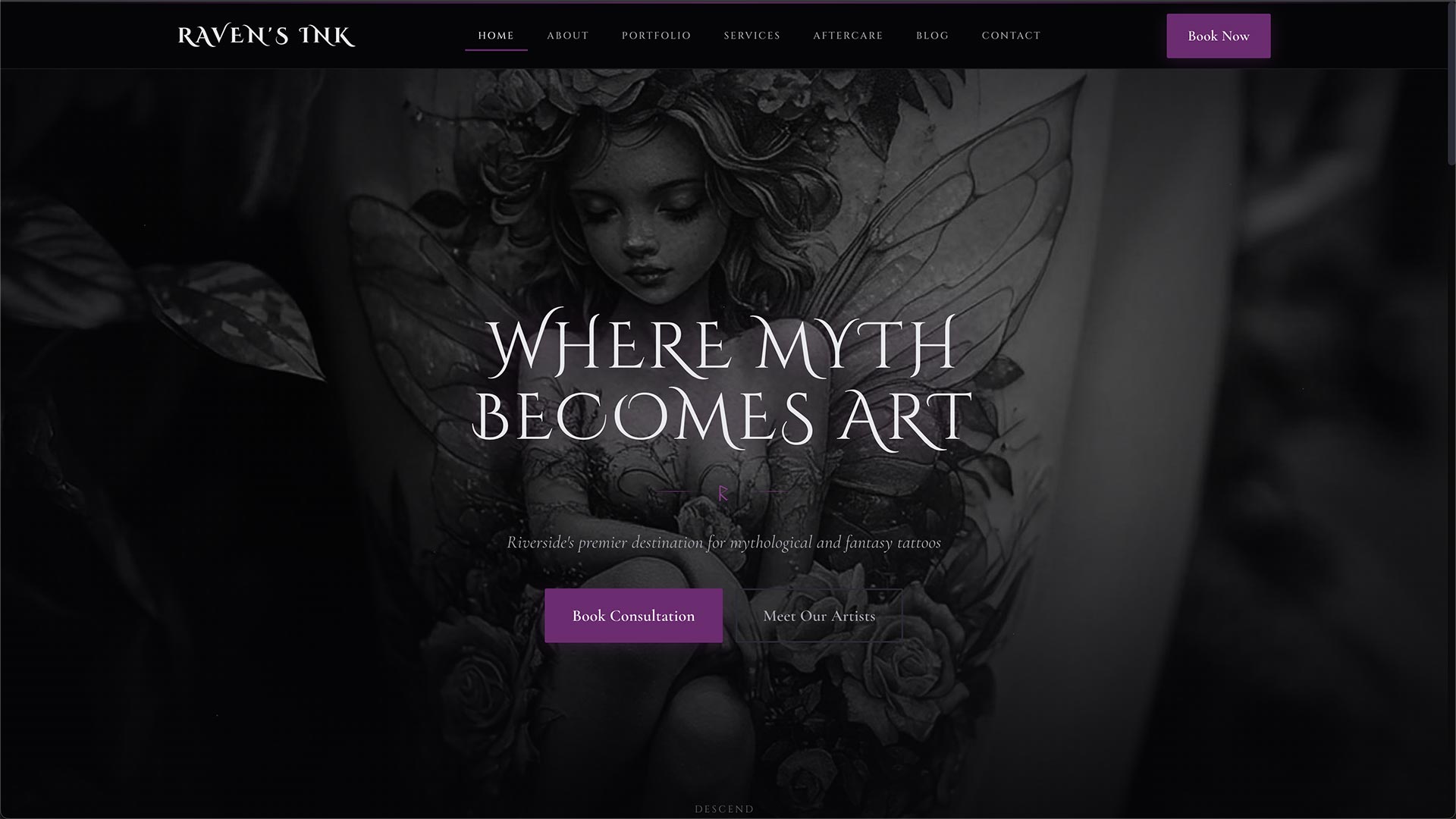 Raven's Ink website