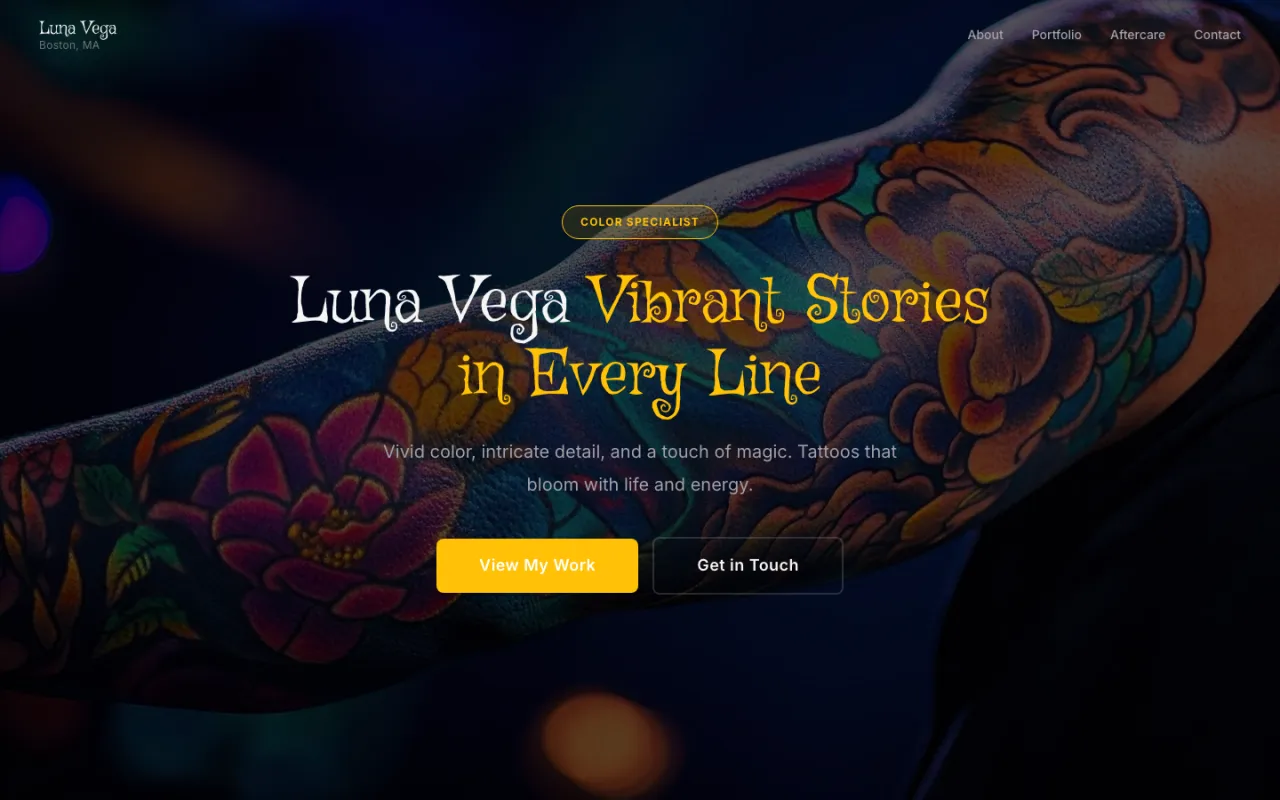 Luna Vega website