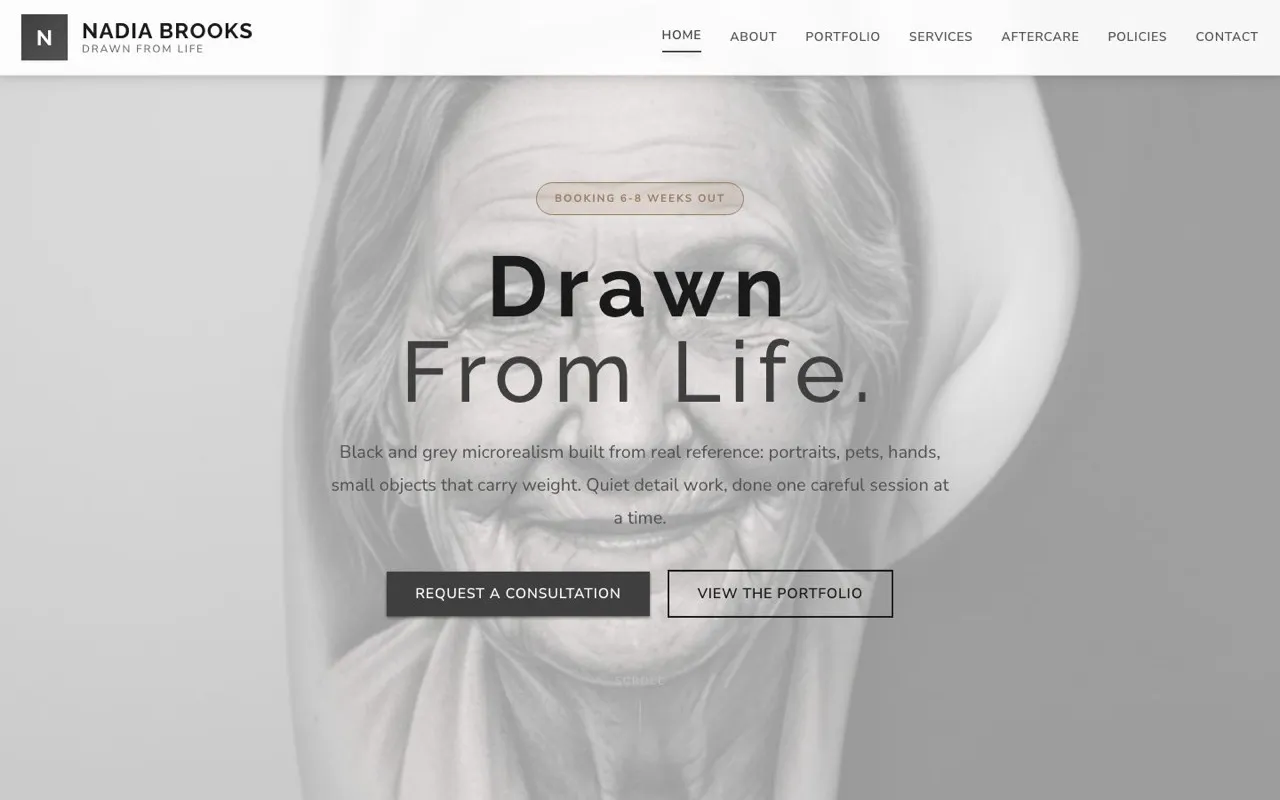 Nadia Brooks website