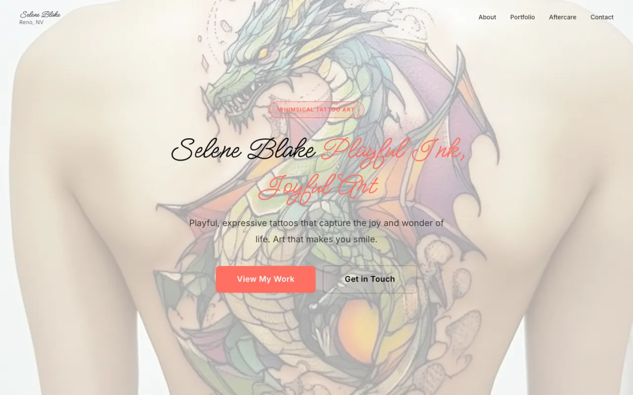 Selene Blake website